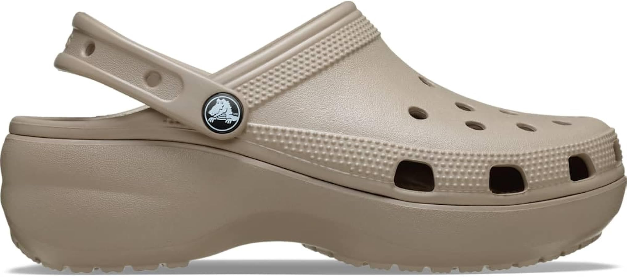 Crocs Women's Classic Platform Clog, Taupe, 8 | Amazon (US)