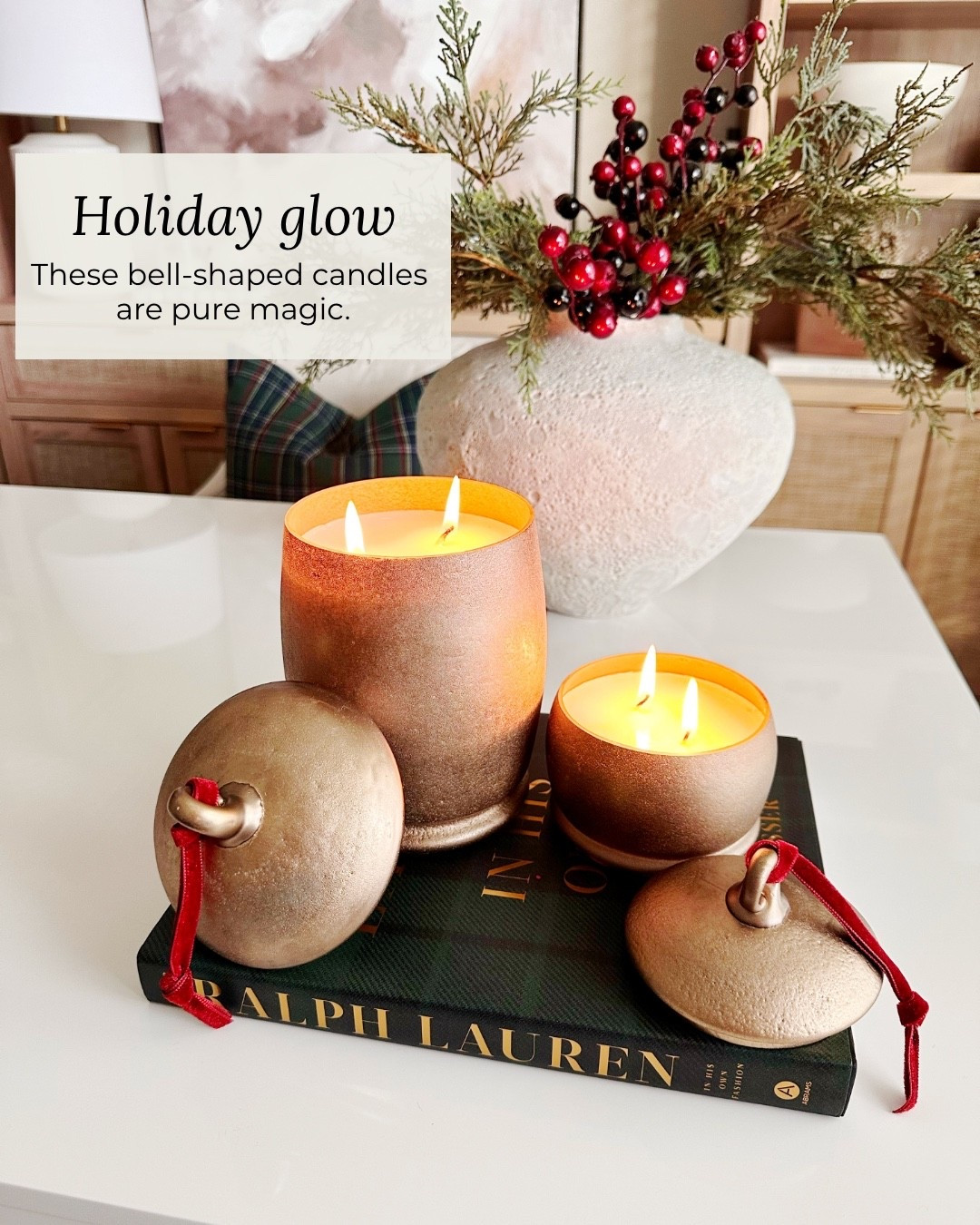 High-sellout risk! bell-shaped candles are pure magic 🔔 I linked these viral ones and some similar ones I’m loving! 

#LTKHome #LTKHoliday