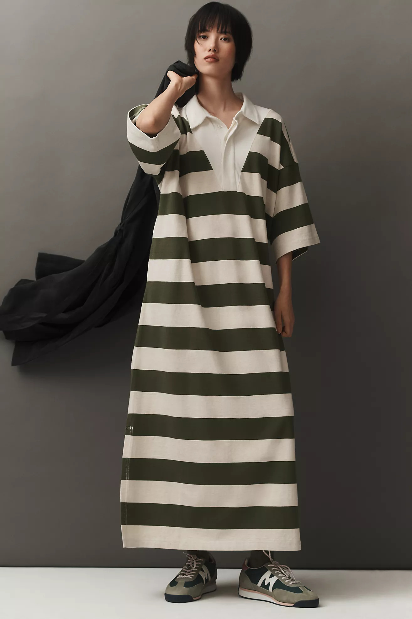 Daily Practice by Anthropologie Rugby Oversized Maxi Dress | Anthropologie (US)