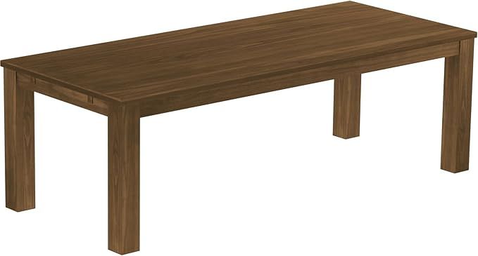B.R.A.S.I.L.-Möbel TableChamp Dining Table Rio 94.5 x 39.4 Walnut Light Solid Wood Pine Oiled Fa... | Amazon (US)