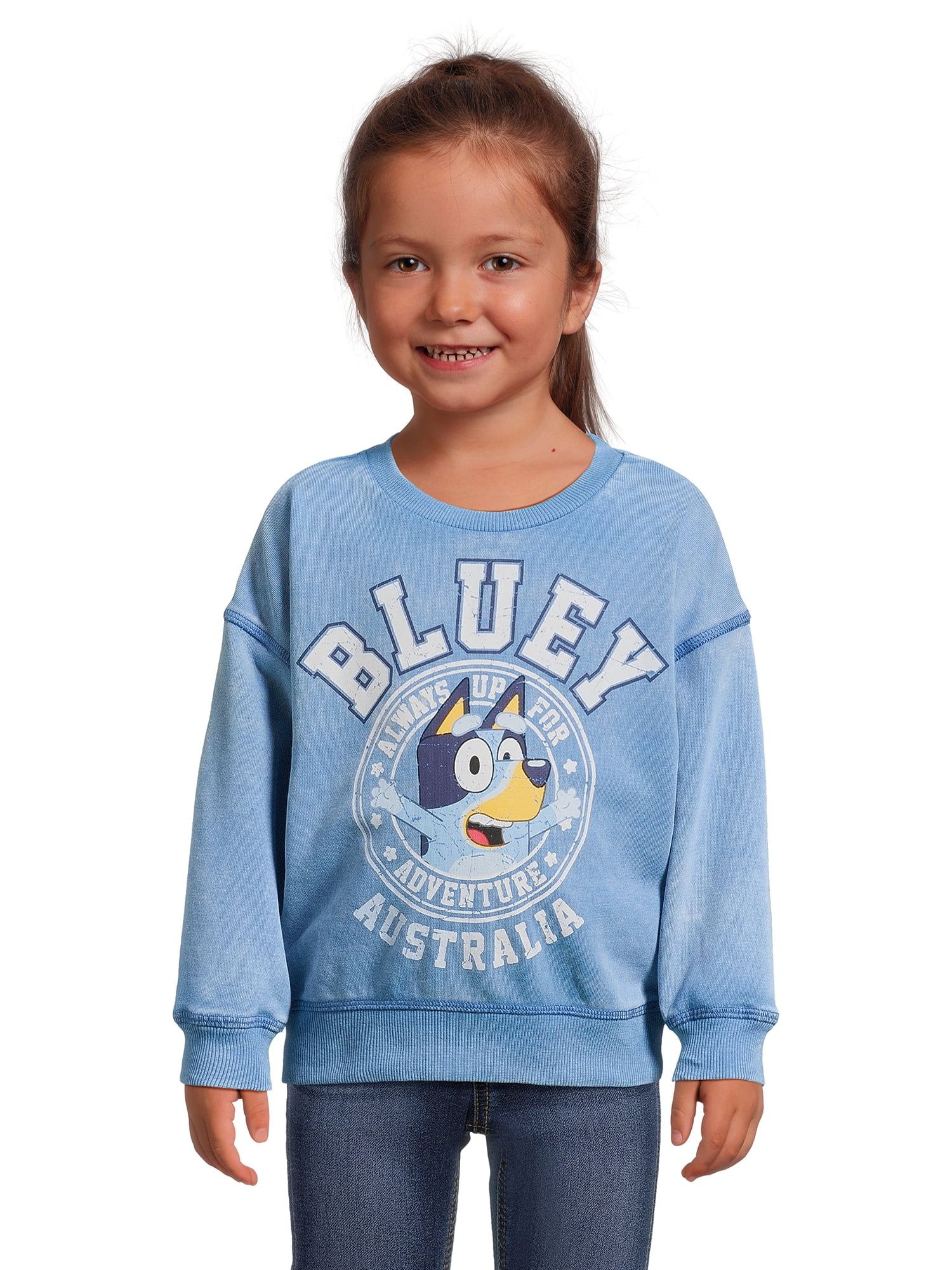 Bluey Toddler Girl Crewneck Sweatshirt, Sizes 2T-5T - Walmart.com | Walmart (US)