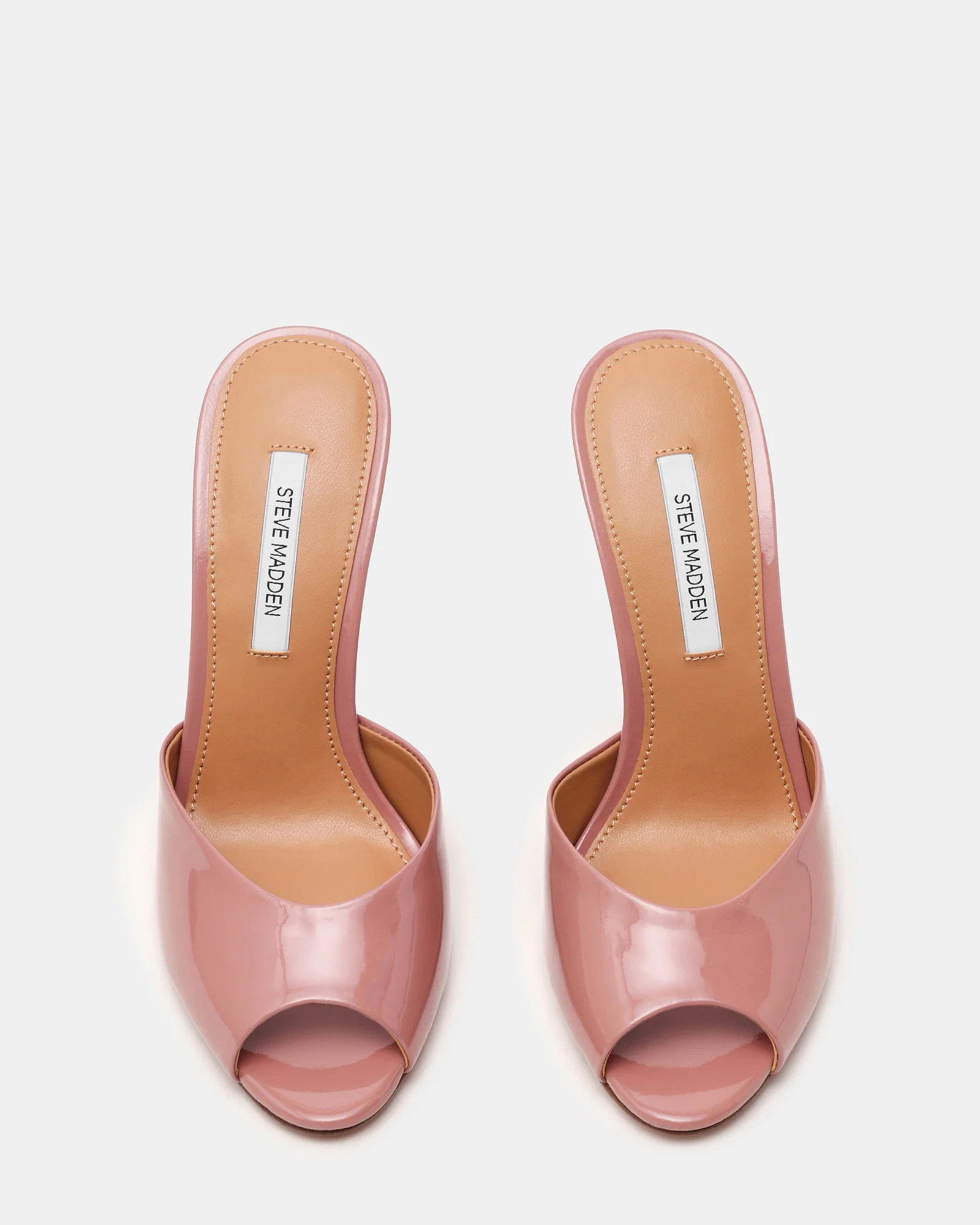 PRIYA Dark Blush Patent Mule Women's Heel | Steve Madden (US)