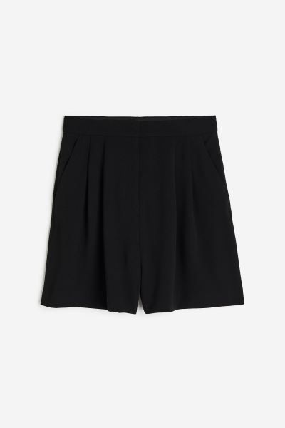 Weite Shorts - Schwarz - Ladies | H&M AT | H&M (DE, AT, CH, DK, NL, NO, FI)