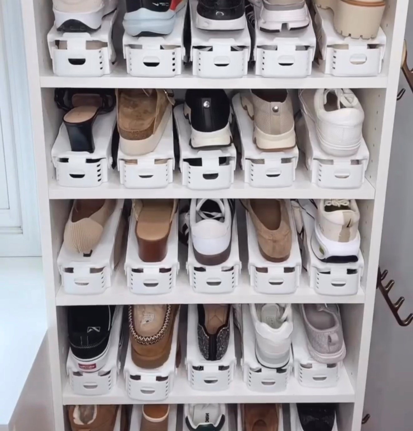 Space saving way to organize all your shoes 👟 👞 👠 

#LTKShoeCrush #LTKHome