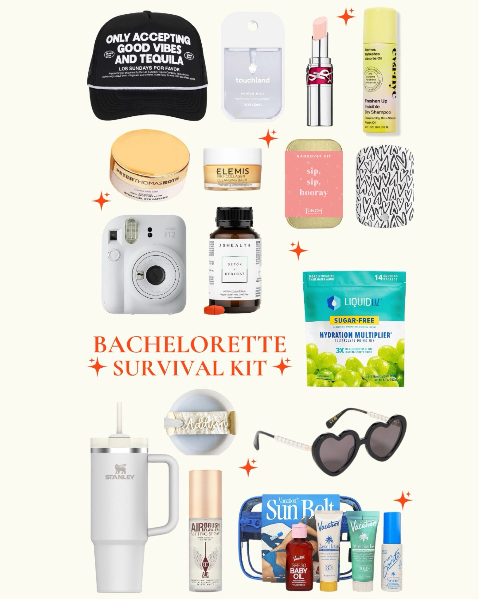 prep for fun and recovery with this bach survival kit 🌴💍🌊🤍🪩✨

#LTKwedding #LTKtravel #LTKFestival