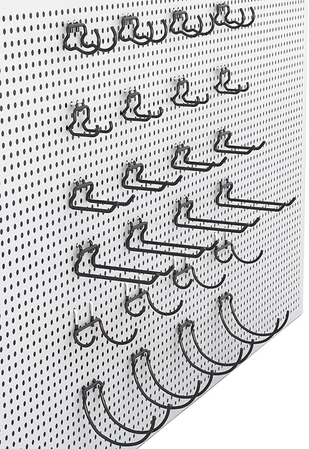 KINOMI 24 Pack Pegboard Hooks Heavy Duty Pegboard Drill Holder Power Tool Holder, Value Set, Larg... | Amazon (US)
