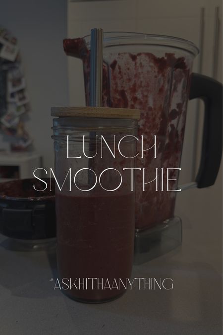 When I get deep into work mode, I forget to eat lunch (and I know how absurd that sounds, but it’s true). I’ve been making what I’ve dubbed a monster smoothie (5 cups of frozen veggies, protein powder, a Blender Bomb, and almond milk) and sipping it while I stay in my work flow. It’s easy to make and drink, it’s got a great macronutrient profile, and you get most of your day’s required fiber in this single meal.

#LTKover40 #LTKfindsunder50 #LTKhome