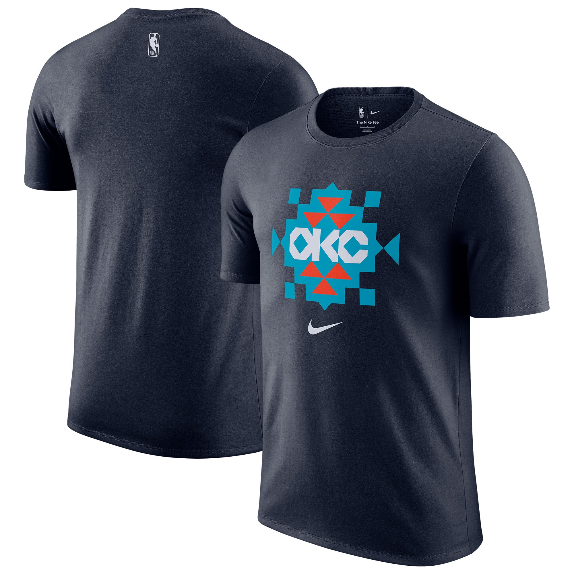 Oklahoma City Thunder Nike 2025/26 City Edition Remix Essential Logo T-Shirt - Navy | Fanatics