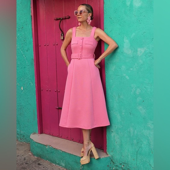 NWT Tuckernuck x Atlantic Pacific Elle dress in Peony Pink L | Poshmark