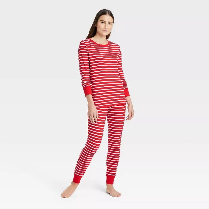 Women's Striped 100% Cotton Matching Family Pajama Set | Target
