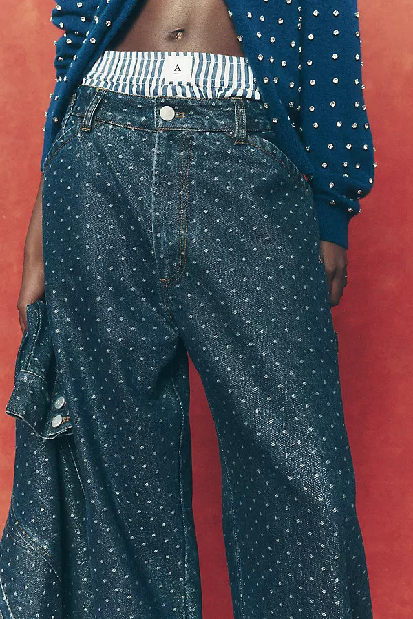 The Kayden Carpenter High Rise Barrel Jeans by Pilcro | Anthropologie (US)