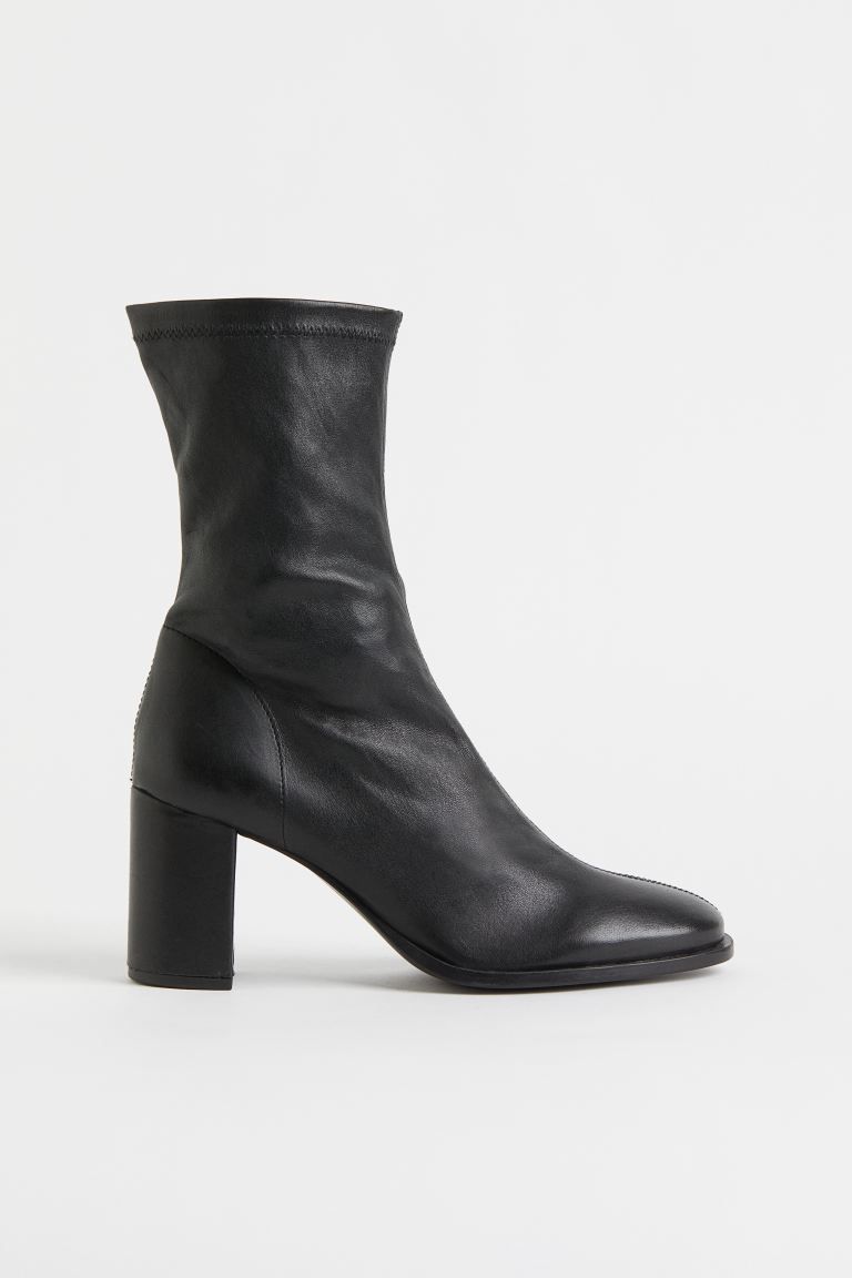 Ankle leather boots | H&M (UK, MY, IN, SG, PH, TW, HK)