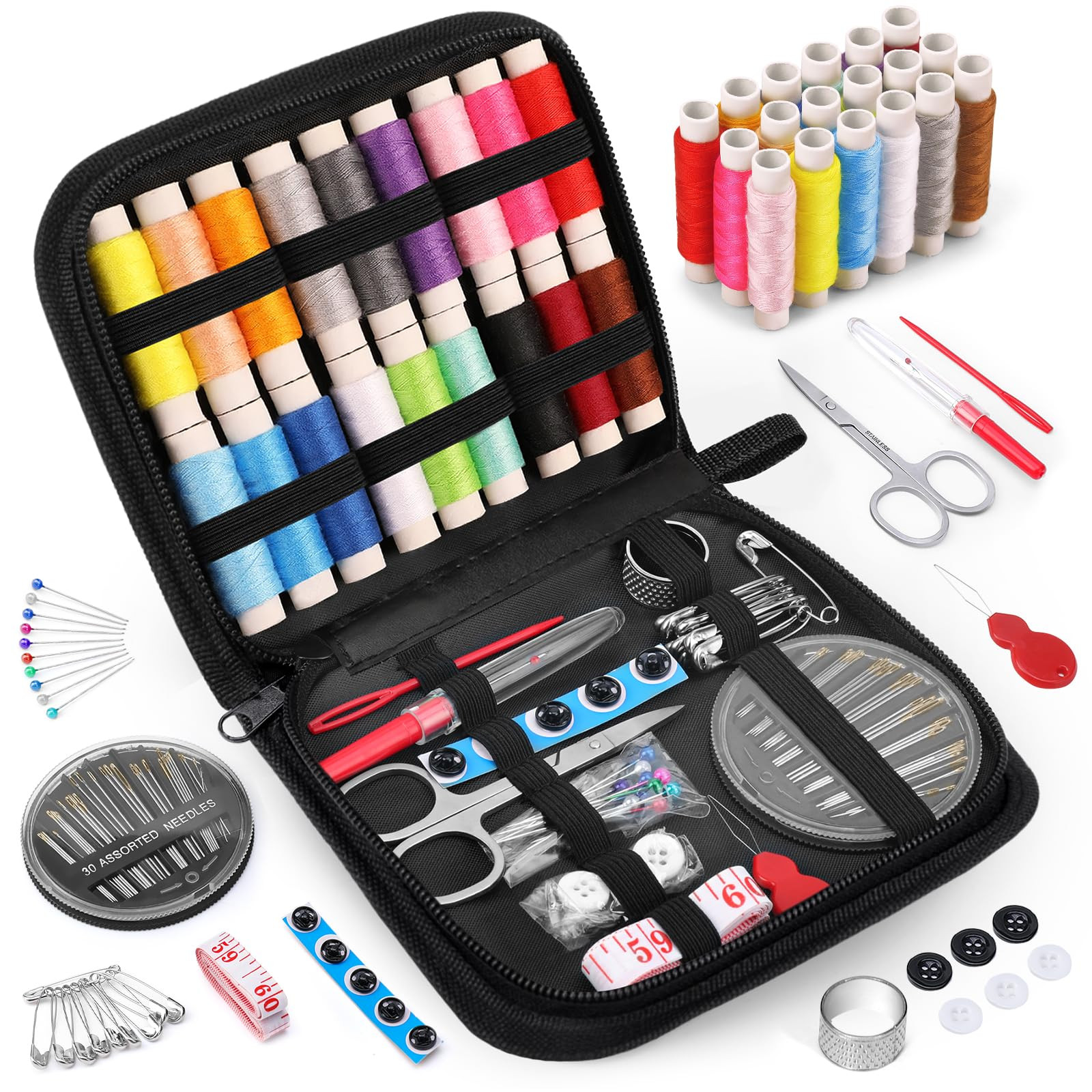 Coquimbo Sewing Kit Christmas Stocking Stuffers White Elephant Gifts for Adults Teen Girls Mom Gr... | Amazon (US)