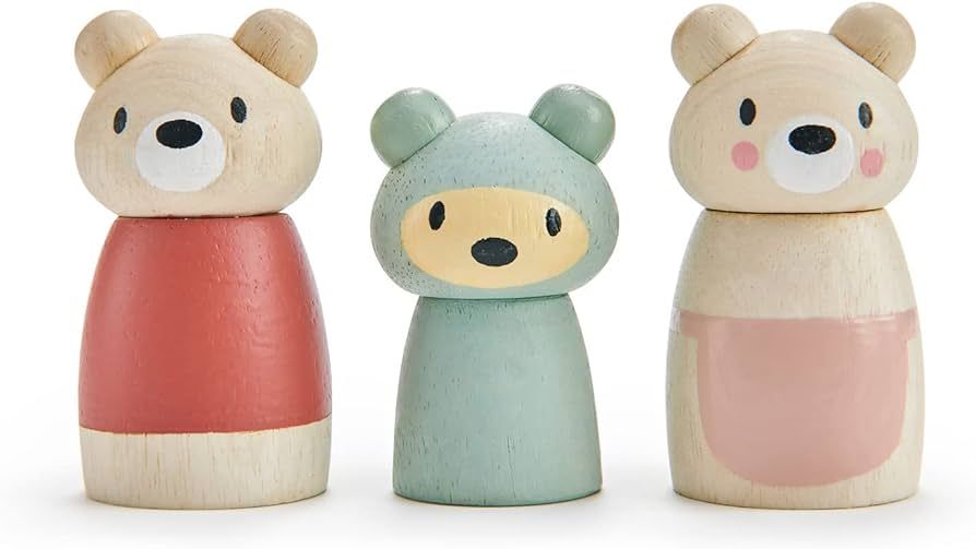 Tender Leaf Toys - Bear Tales - Dolls Playset Figures of 3 Bears for Children Kids Pretend Play D... | Amazon (US)