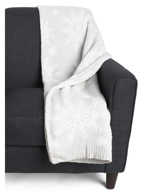 Snowflake Feather Yarn Throw | TJ Maxx
