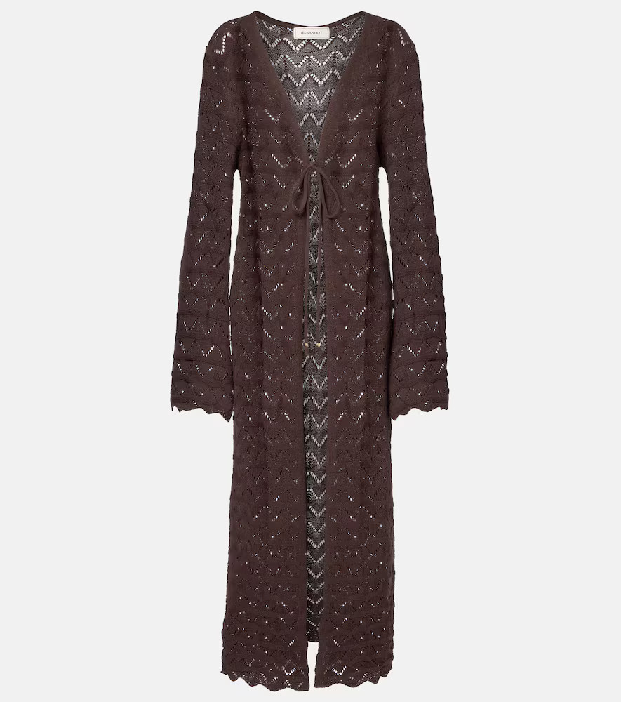 Bananhot Boha pointelle cotton-blend beach cover-up | Mytheresa (UK)