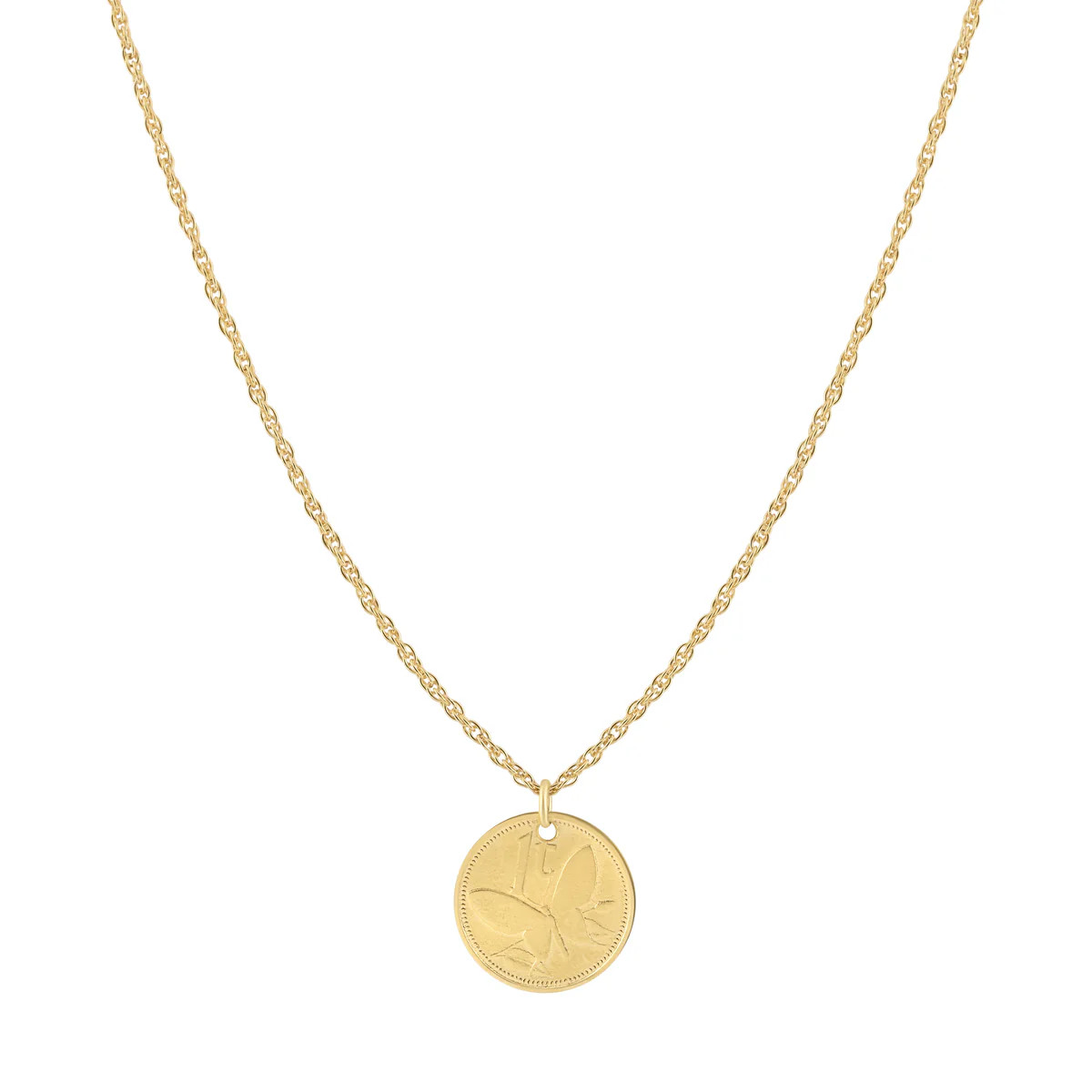 Butterfly Coin Necklace | Electric Picks Jewelry