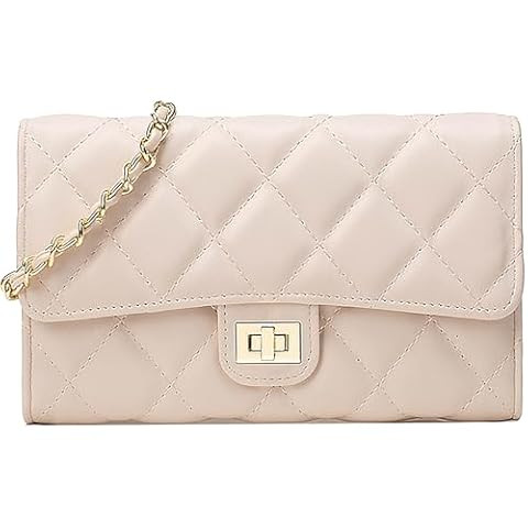 Gladdon Quilted Crossbody Purse for Women Trendy Ladies Shoulder Bag with Chain Designer Purses | Amazon (US)