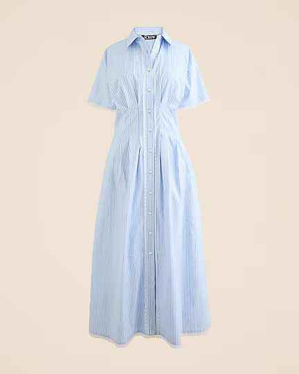 Wren lace-trim shirtdress in stripe | J. Crew US