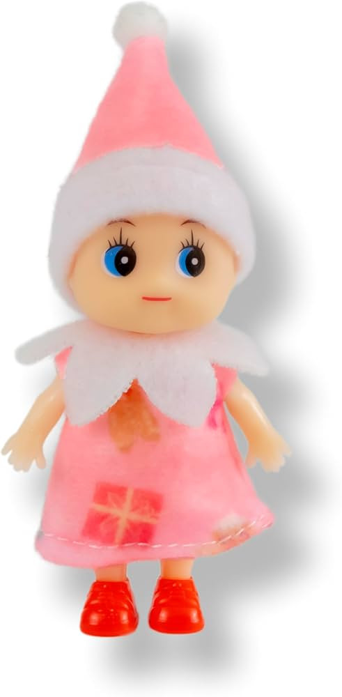 Tiny Baby Elf Doll in Pink Dress | Amazon (US)