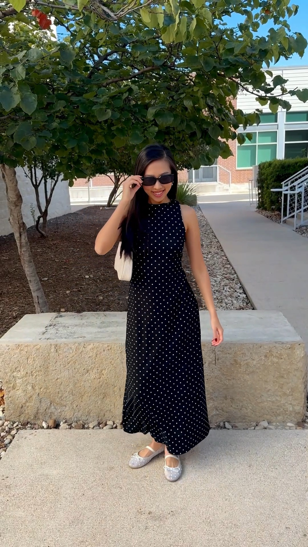 Polka dot dress, polka dot outfit, black dress, Amazon dress, Amazon outfit, Amazon black dress, white flats, ballet flats, Amazon flats 

#LTKHoliday #LTKSeasonal #LTKFindsUnder50