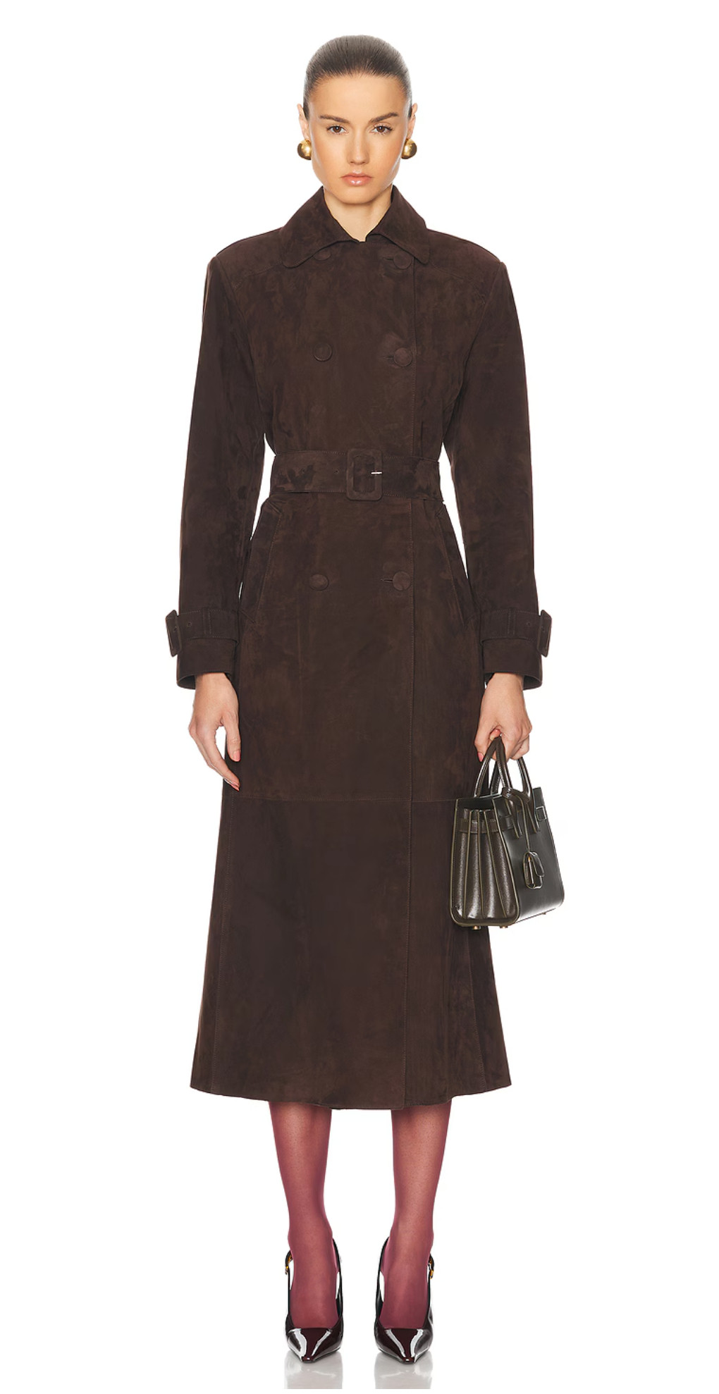 On my wishlist: brown suede trench coat
quiet luxury
 

 