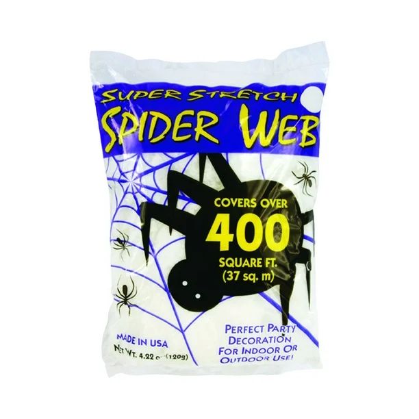 White Spider Web Halloween Decoration - Walmart.com | Walmart (US)
