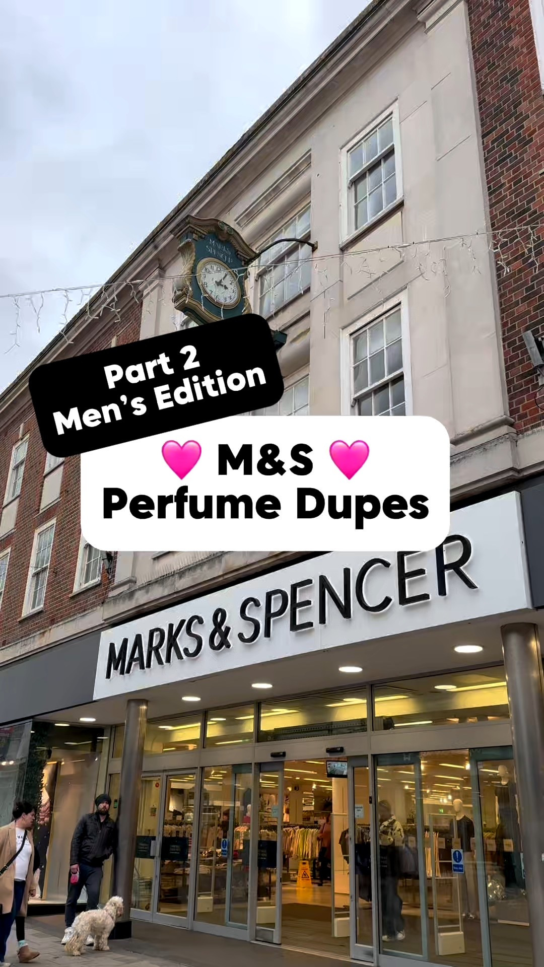 The best part? The savings are huge 🤯
You can save up to £290 compared to high-end designer fragrances.

You asked for it, so here it is - M&S men’s perfume dupes 🕺🏻

They’re not exact matches, but they’re very close for a fraction of the price. If you want a designer-style scent without the designer price tag, these are worth checking out.

⸻

🧴 Black Pepper
Similar to Tom Ford Noir Extreme (£190 / 100ml) or Terre d’Hermès (£105 / 100ml)
M&S price: £6 / 30ml
Bold, spicy, and sophisticated with real depth.

🧴 Cool Vetiver
Similar to Creed Aventus (£300+ / 100ml) or Tom Ford Grey Vetiver (£160 / 100ml)
M&S price: £6 / 30ml
Fresh, woody, and slightly smoky - confident and modern.

🧴 Spiced Wood
Similar to Dior Sauvage Elixir (£130 / 60ml) or Creed Bois du Portugal (£230 / 100ml)
M&S price: £6 / 30ml
Warm, woody, and spicy with a strong masculine feel.

🧴 Smoked Oud
Similar to Tom Ford Oud Wood (£235 / 100ml) or Gucci Intense Oud (£120 / 90ml)
M&S price: £6 / 30ml
Deep, smoky, and luxurious - ideal for oud lovers.

🧴 Ocean Musk
Similar to Davidoff Cool Water (£43 / 125ml) or Armani Acqua di Gio (£80 / 100ml)
M&S price: £6 / 30ml
Fresh, aquatic, and clean - perfect for everyday wear.

🧴 Spiced Bergamot
Similar to Versace Pour Homme (£80 / 100ml) or Acqua di Parma Colonia (£108 / 100ml)
M&S price: £6 / 30ml
Bright, citrusy, and refreshing with a subtle spice.

🧴 Spiced Amber
Similar to Viktor & Rolf Spicebomb (£88 / 90ml) or Jean Paul Gaultier Le Male Le Parfum (£100 / 125ml)
M&S price: £6 / 30ml
Warm, spicy, and sensual - perfect for cooler months.

Danielle 💖

#LTKmens #LTKgiftguide