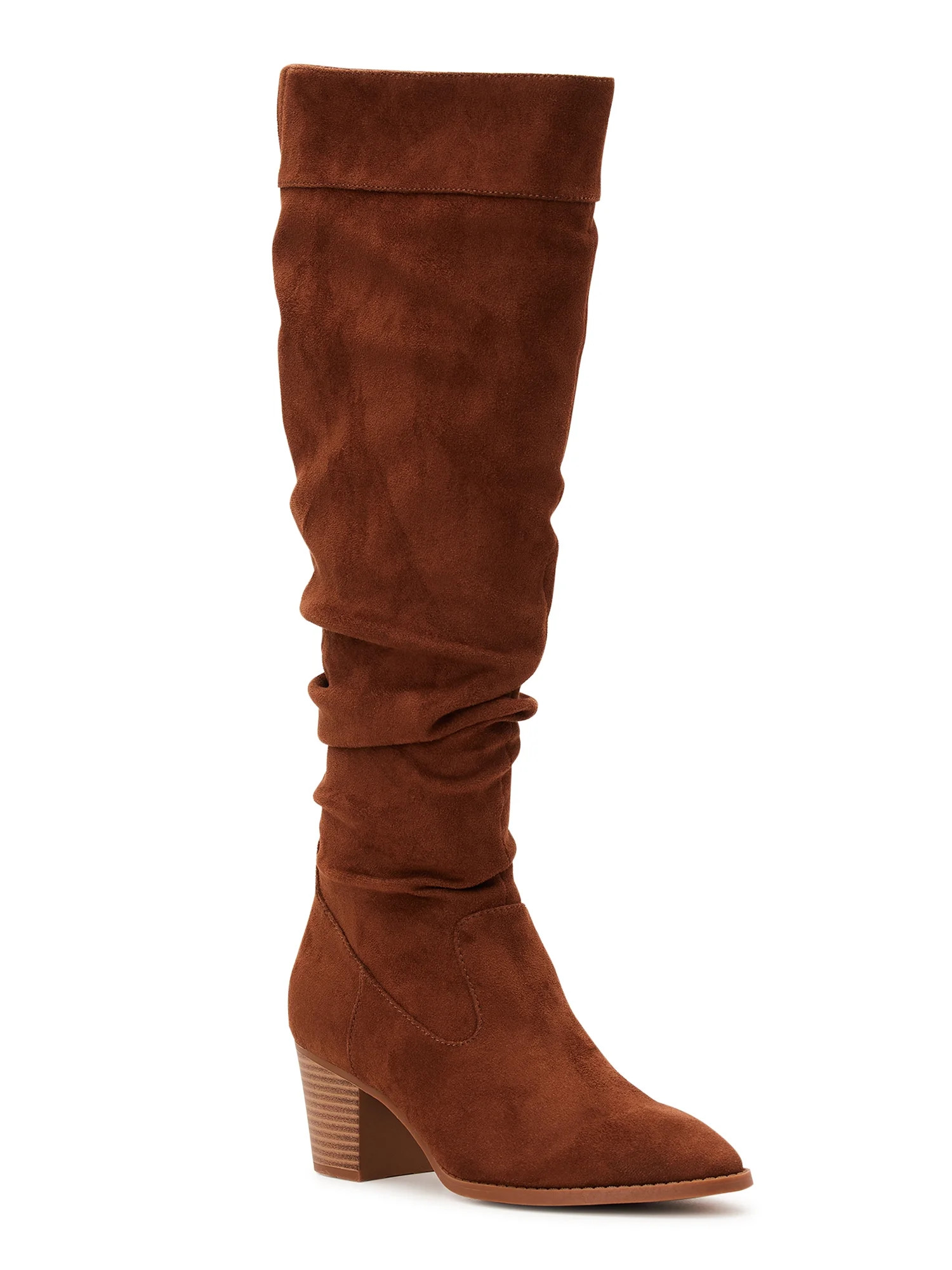 Time and Tru Women's Tall Slouch Boots - Walmart.com | Walmart (US)