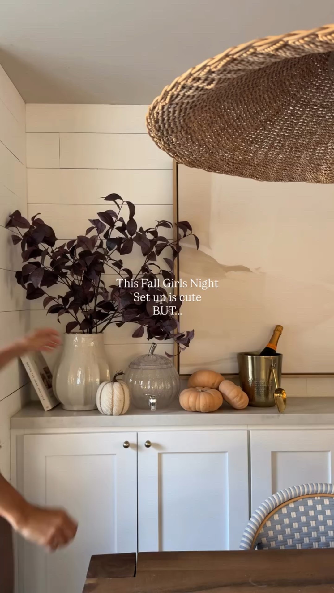 Fall girls night in, but make it SAD FALL lol
Here for this fall hosting vibe!

Recipes:
Charcuterie cups:
-Trader Joe’s Pumpkin Bread
-Brie Cheese 
-Prosciutto
-Black Berry 

FALL Rose Sangria:
-Sparkling Rose
-sliced apples 
-splash Lemon juice
-splash St. Germaine 
-Garnish with thyme 
#fallgirlsnight #fallgirlsnightin #fallgirl #fallhosting

#LTKHome