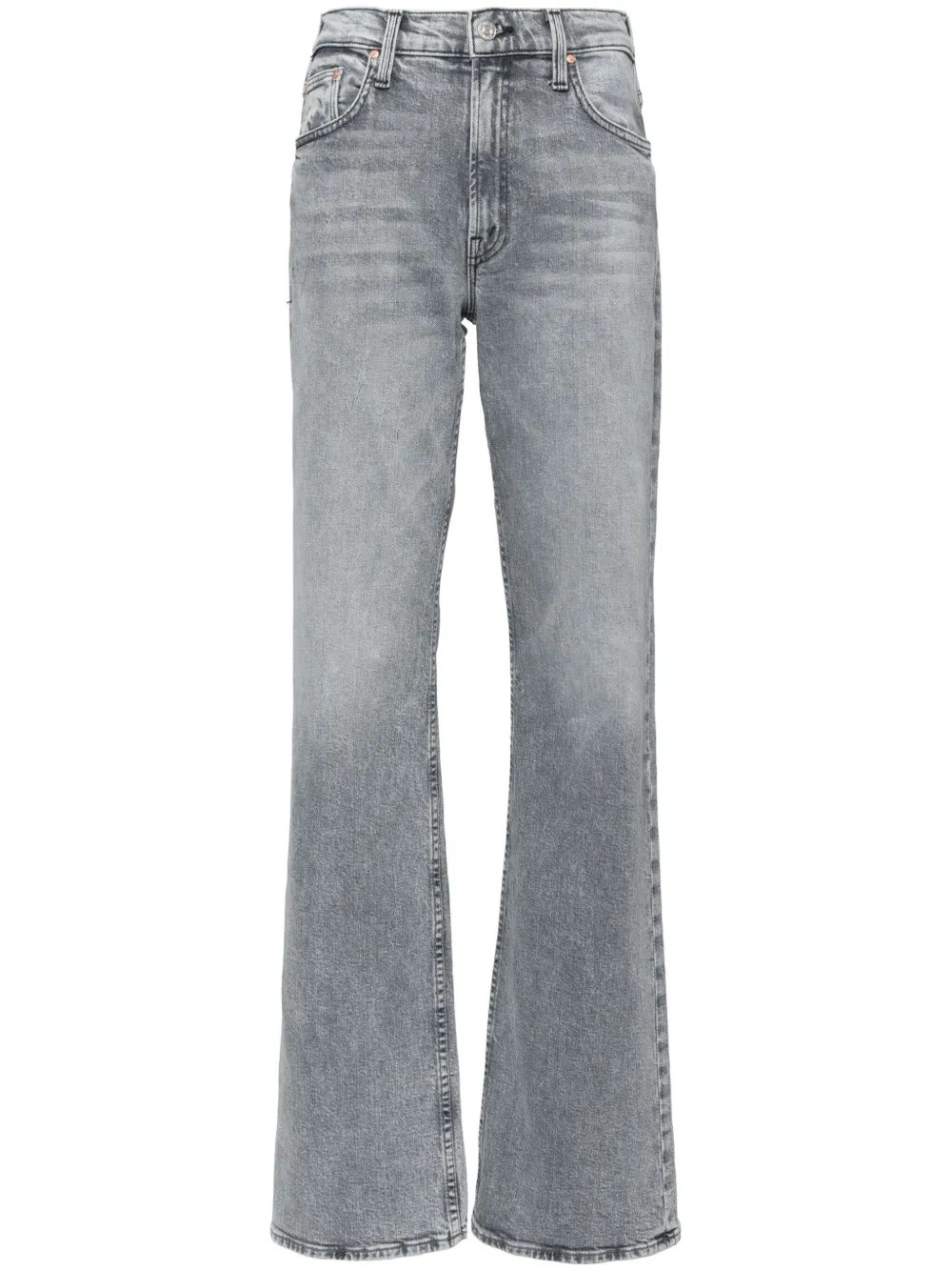 MOTHER The Bookie Heel Jeans | Grau | FARFETCH DE | Farfetch Global