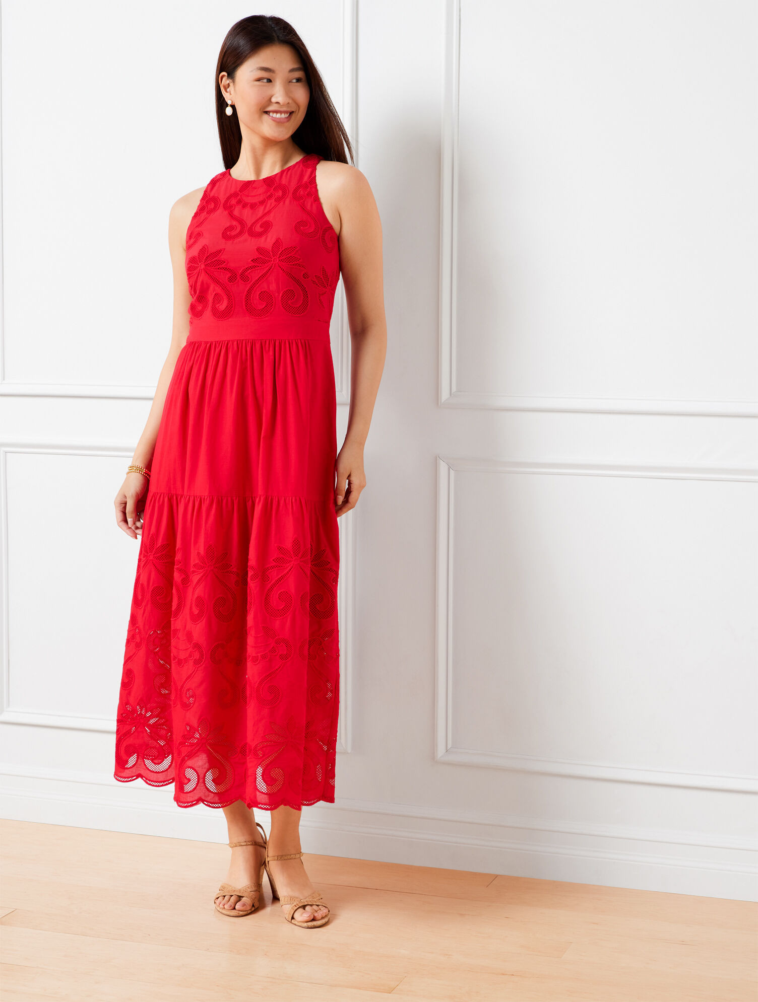Halter Maxi Dress - Voile Netting | Talbots