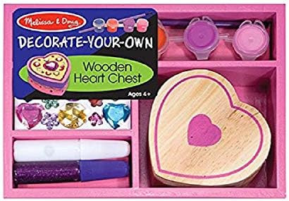 Melissa & Doug Decorate-Your-Own Wooden Heart Box Craft Kit | Amazon (US)