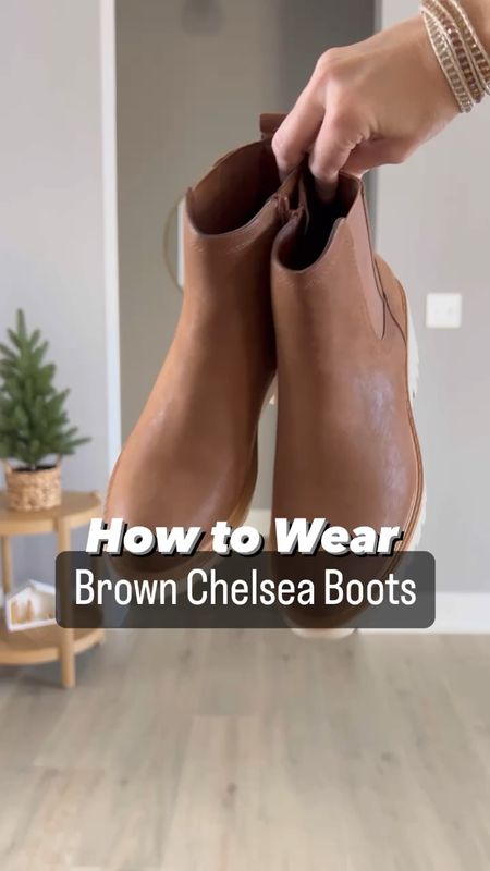 How to wear brown Chelsea boots! The exact pair of boots in this video are sold out in brown, but I linked a similar affordable pair! Go to thriftywifehappylife for more details on post! 

#LTKshoecrush #LTKVideo #LTKstyletip