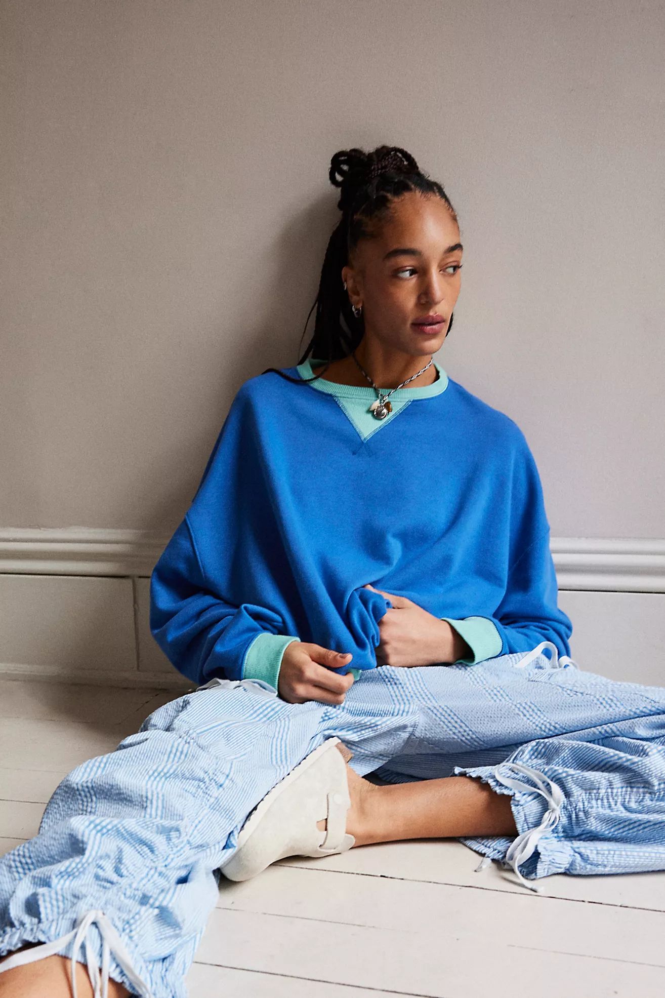 Classic Crew Colorblock Sweatshirt | Free People (Global - UK&FR Excluded)