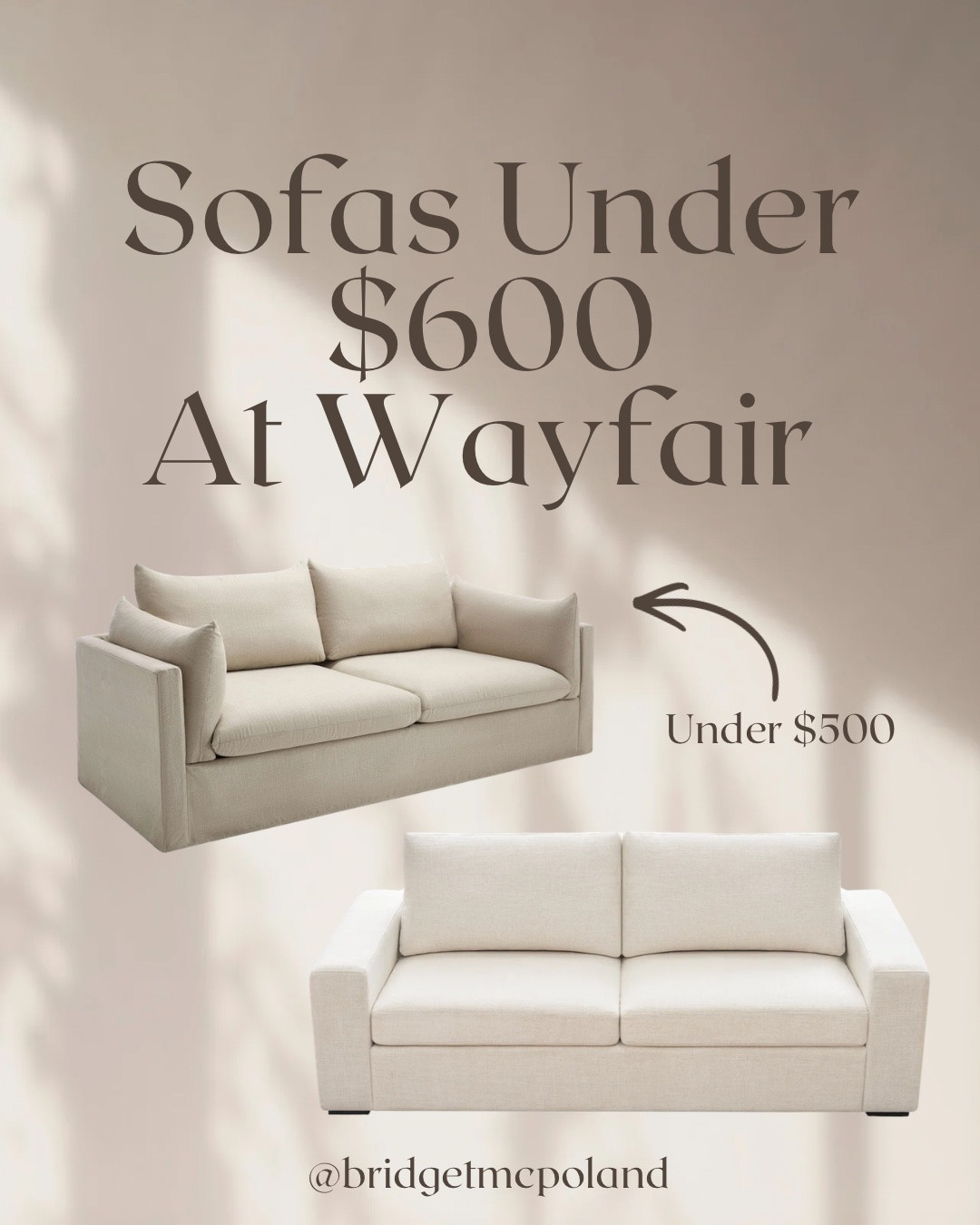 Wayfair is seriously coming through with the sofa deals right now 👏🏼 Rounded up some of my favorite sofas under $600 that look WAY more expensive than they are 🤍 From cozy neutrals to oversized comfy sectionals… these are the kinds of finds that completely change a space without the luxury price tag.

A few of these are already selling fast + prices are SO good right now 👀 

Sofa, couch, Wayfair, Wayfair find, living room

#LTKHome #LTKSaleAlert