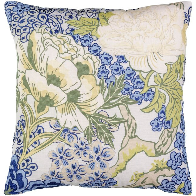 allen + roth 18-in x 18-in Blue Indoor Decorative Pillow | Lowe's