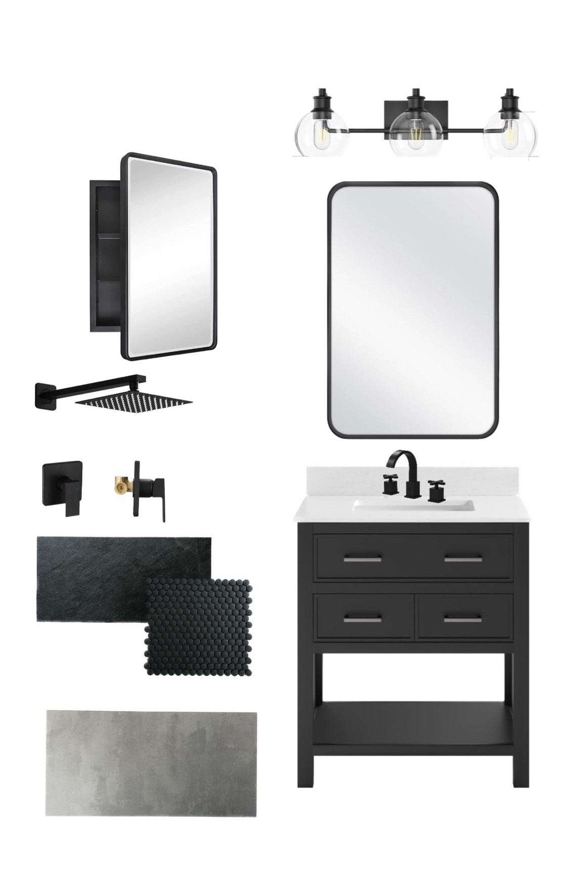Black Bathroom Remodel 

#LTKSeasonal #LTKhome #LTKFind