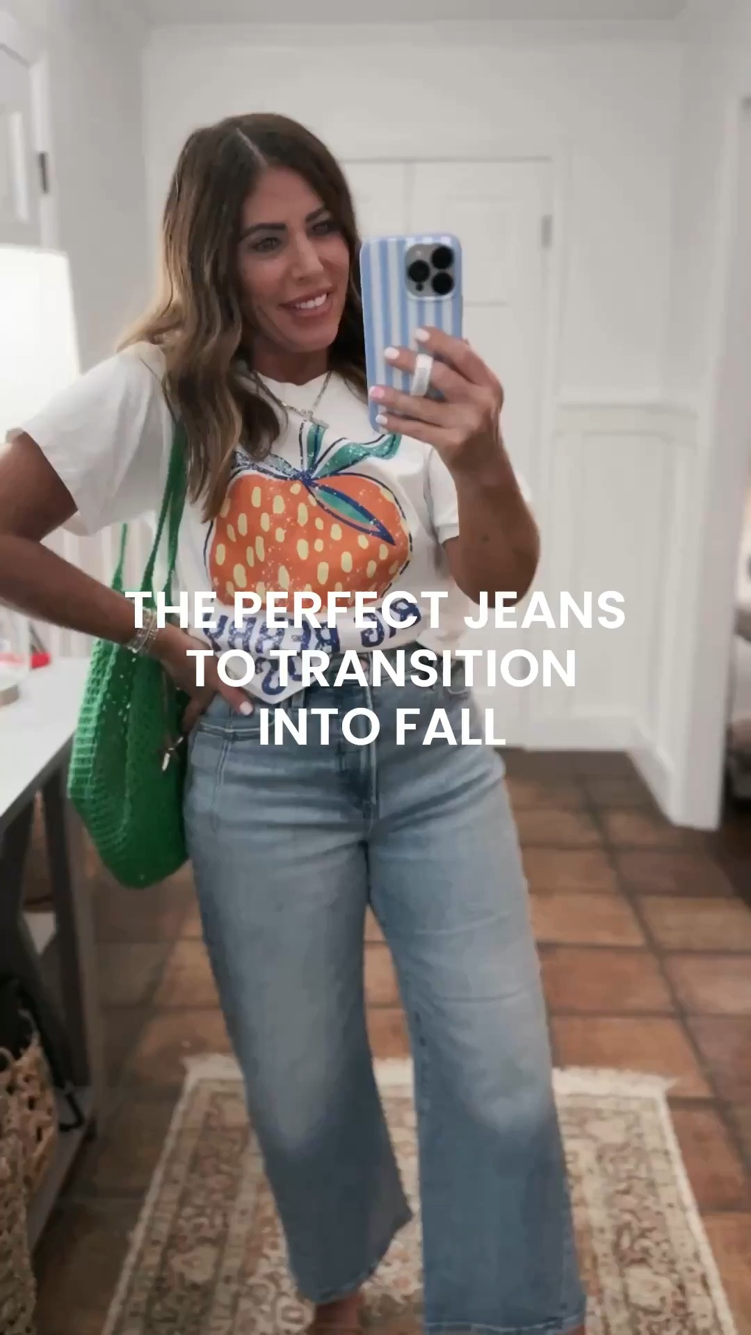 My favorite wide cropped bow leg jeans from @Pistola Denim  👖

I sized down one as they run big. I’m wearing a size 28. They have the perfect amount of stretch making them super comfy and they’re very flattering.!

Over 40 style, teacher outfits, fall outfits, quality jeans, look for less

#LTKOver40 #LTKMidsize #LTKootd