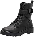 GUESS Women's Orana Combat Boot, Black, 6.5 | Amazon (US)