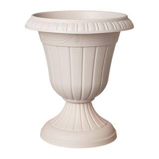 Arcadia Garden Products Traditional 10 in. x 12 in. Taupe Plastic Urn PL20TP - The Home Depot | The Home Depot