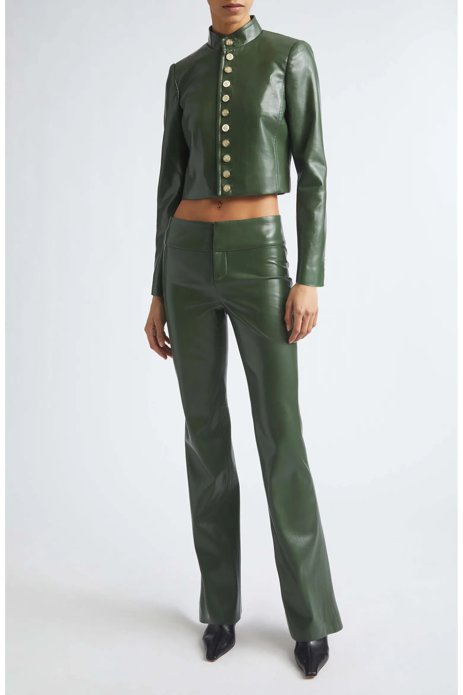 Olivia Faux Leather Bootcut Pants (Women) | Nordstrom | Nordstrom