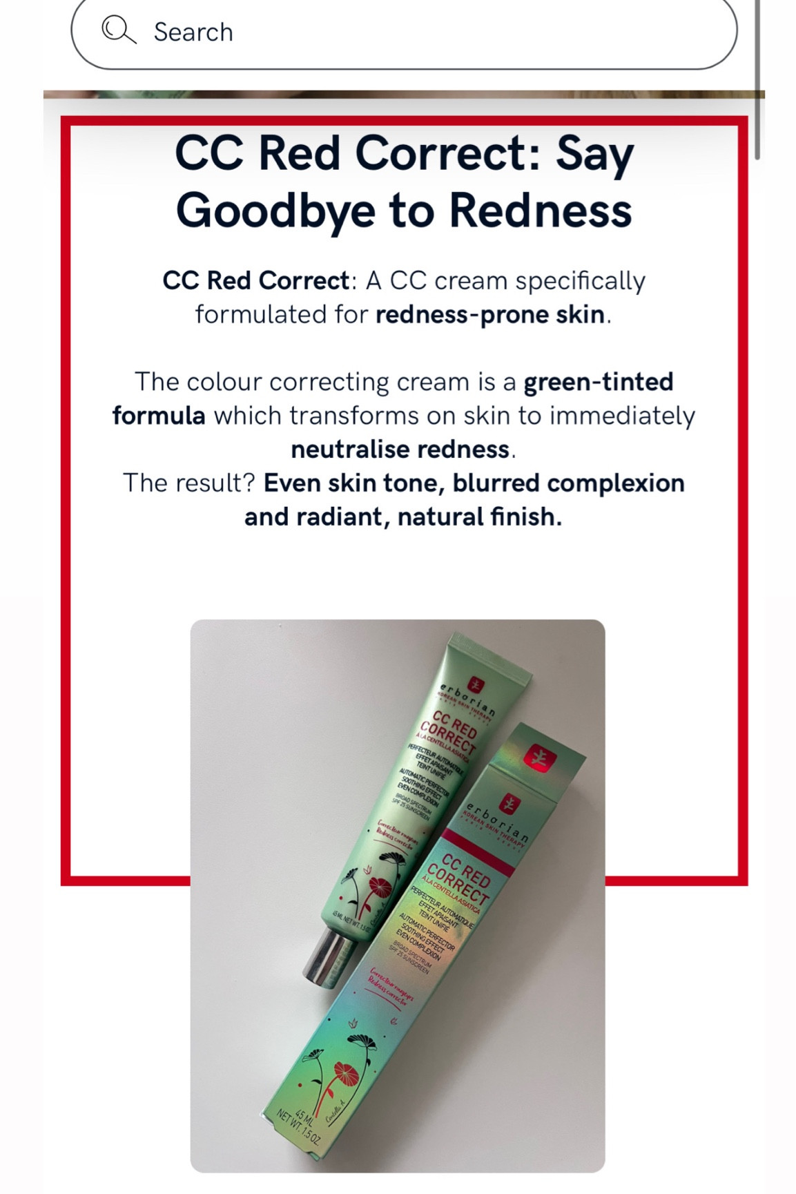 the miracle red correct cream you didn’t know you needed you’re welcome 