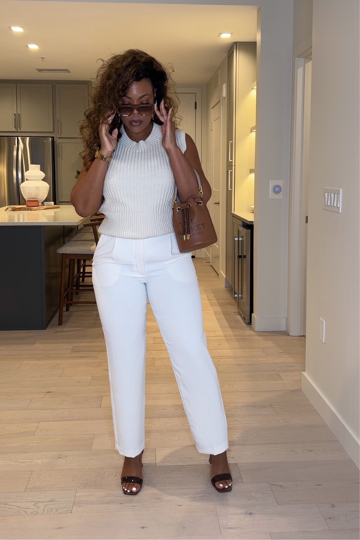 Loving this all off white look! Easy, chic, and elevated! 🤍 
Top: Size M
Pants: Aritzia Size 10

#LTKstyletip #LTKworkwear #LTKfindsunder100