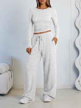 LILLUSORY 2 Piece Lounge Sets for Women Fall Outfits 2025 Two Piece Travel Sweatsuits Business Ca... | Amazon (US)