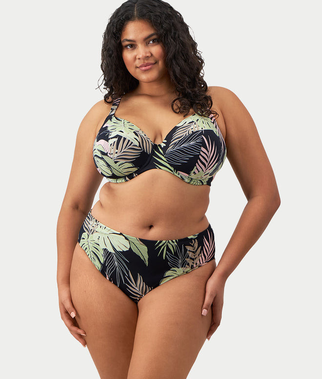 Tropical Retreat Plunge Bikini Top | Bare Necessities