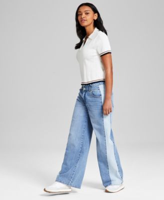 And Now This Women's High-Rise Two-Tone Denim Jeans, Exclusively at Macy's  - Macy's | Macy's