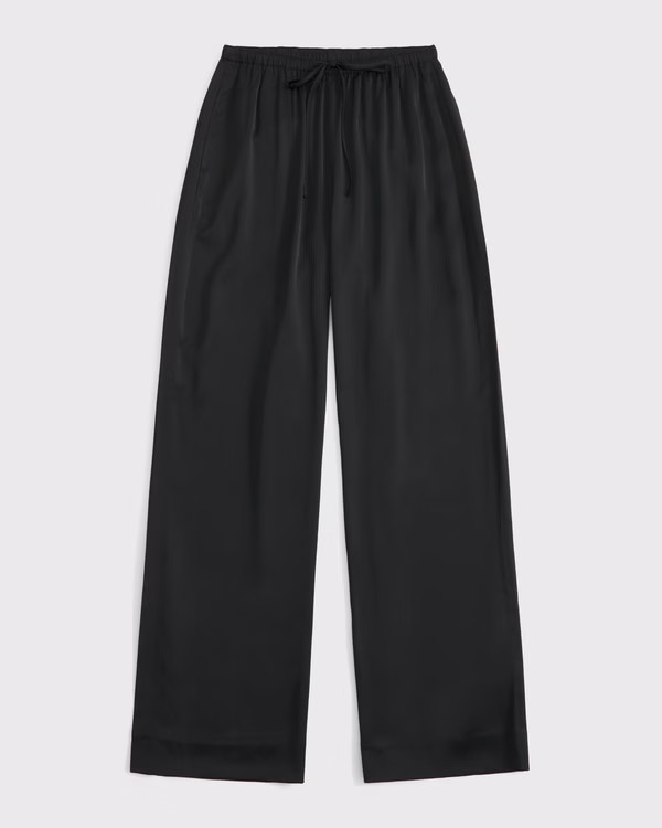 Women's Satin Pull-On Pant | Women's Bottoms | Abercrombie.com | Abercrombie & Fitch (US)