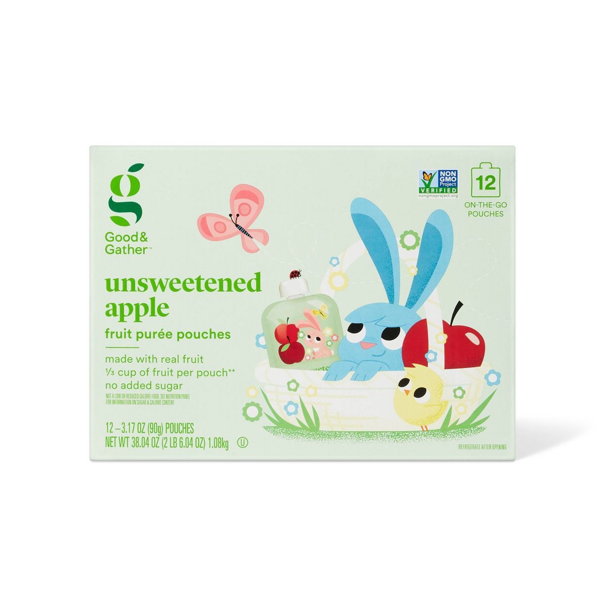 Spring Unsweetened Applesauce Pouches - 12ct/3.17oz - Good & Gather™ | Target