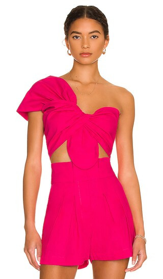 Sol Crop Top in Hot Pink | Revolve Clothing (Global)